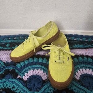 Vans Authentic Ice Cream‎ Glitter Yellow Women's Size 5 Skate Shoes